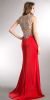 Bejeweled Bust & Back Floor Length Prom Pageant Dress back in Red